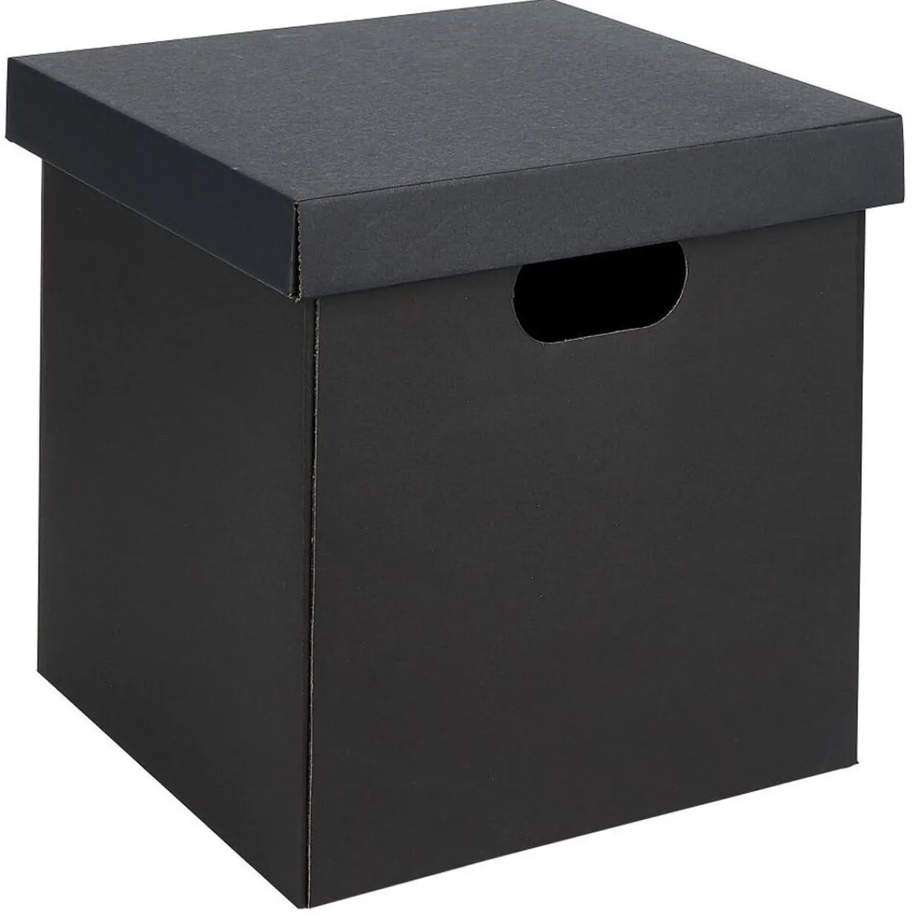 Gifi Rangement|Boîte carton noire ou blanche 27x27xH27cm