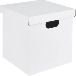 Gifi Rangement|Boîte carton noire ou blanche 27x27xH27cm