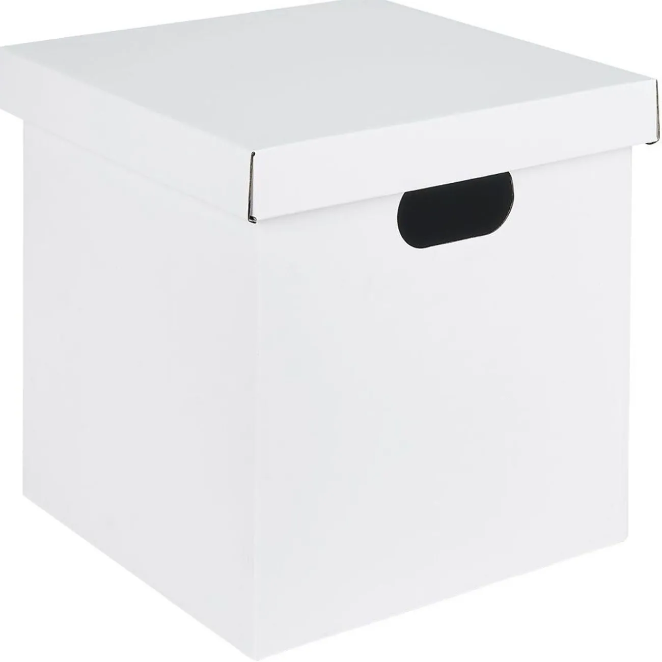 Gifi Rangement|Boîte carton noire ou blanche 27x27xH27cm