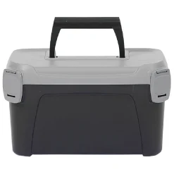 Gifi Rangement|Boîte de bricolage en plastique noir et gris x2