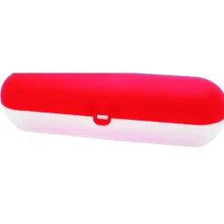 Gifi Boîte de conservation alimentaire cylindre rouge transparent