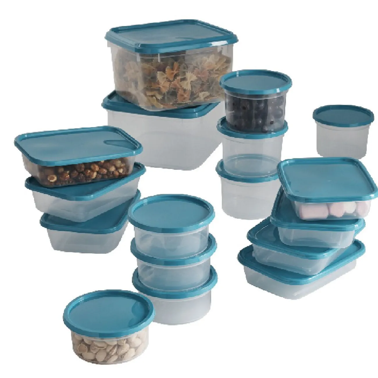 Gifi Boîte de conservation alimentaire bleu x 17