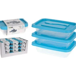 Gifi Boîte de conservation alimentaire avec couvercle x 3