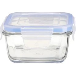 Gifi Boîte de conservation en verre hermétique L11,3xl11,3xH6 cm