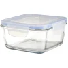 Gifi Boîte de conservation en verre hermétique L14,3xl14,3xH8,6 cm