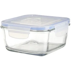 Gifi Boîte de conservation en verre hermétique L14,3xl14,3xH8,6 cm