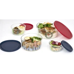 Gifi Boîte de conservation en verre x4