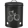 Gifi Boîte de conservation pour oignon en métal noir