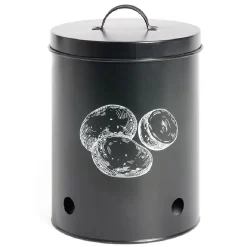 Gifi Boîte de conservation pour pommes de terre en métal noir