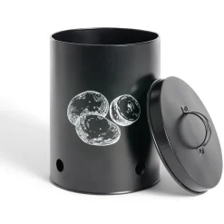 Gifi Boîte de conservation pour pommes de terre en métal noir