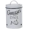 Gifi Boîte de conservation vintage en métal pour gousses d'ail