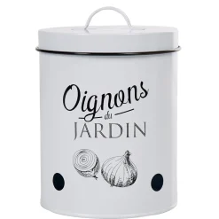Gifi Boîte de conservation vintage en métal pour oignons