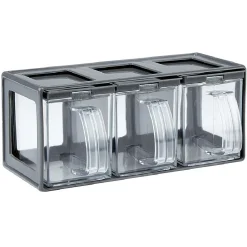 Gifi Boîte de cuisine 3 compartiments avec poignée