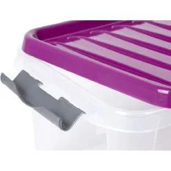 Gifi Entretien Du Linge|Boîte de rangement à clip 14 L