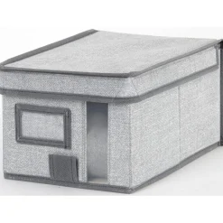 Gifi Rangement|Boîte de rangement à fenêtre grise XS