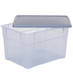 Gifi Rangement|Boîte de rangement 20 L bleue