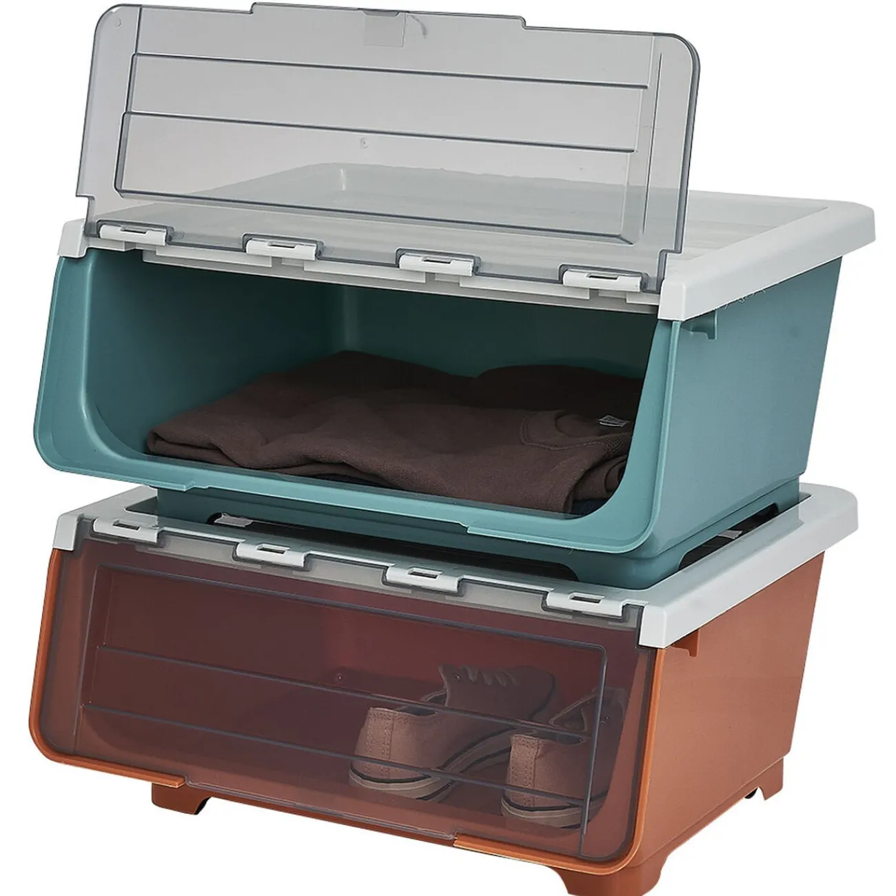 Gifi Rangement|Boîte de rangement à ouverture latérale - 43x33xH21 cm