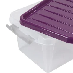 Gifi Entretien Du Linge|Boîte de rangement avec clips 8 L