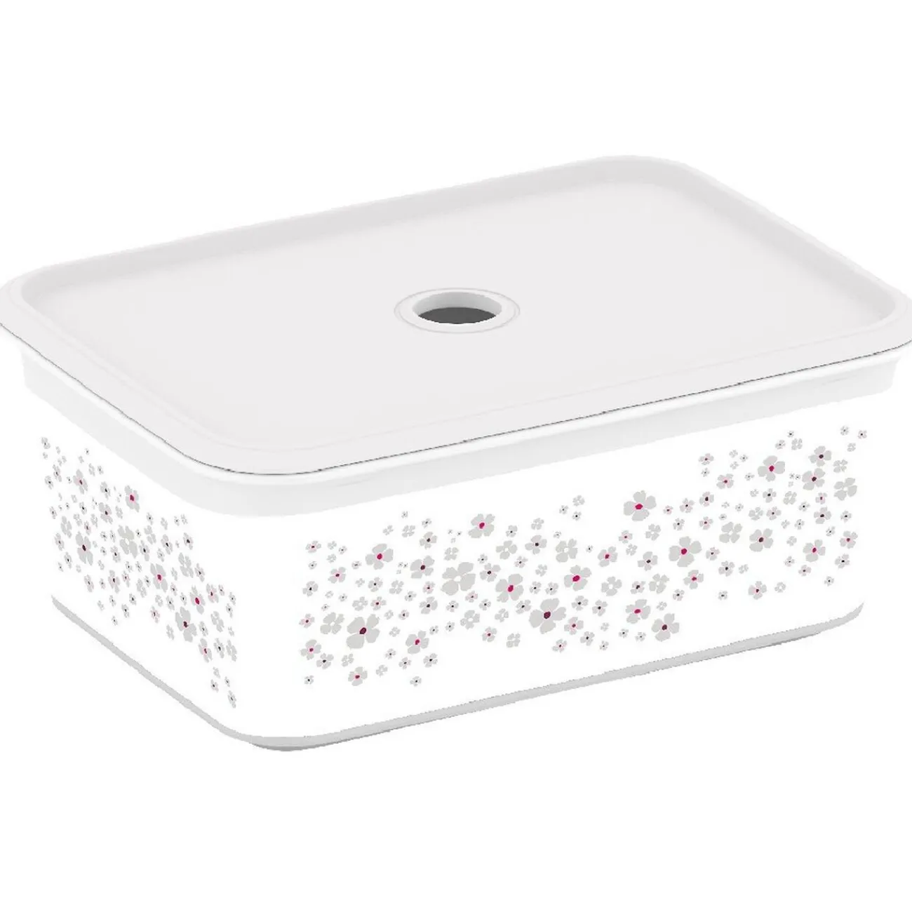 Gifi Rangement|Boîte de rangement avec couvercle design floral 3 L