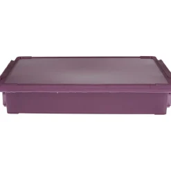 Gifi Rangement|Boîte de rangement avec fermeture à clip violet 4 L