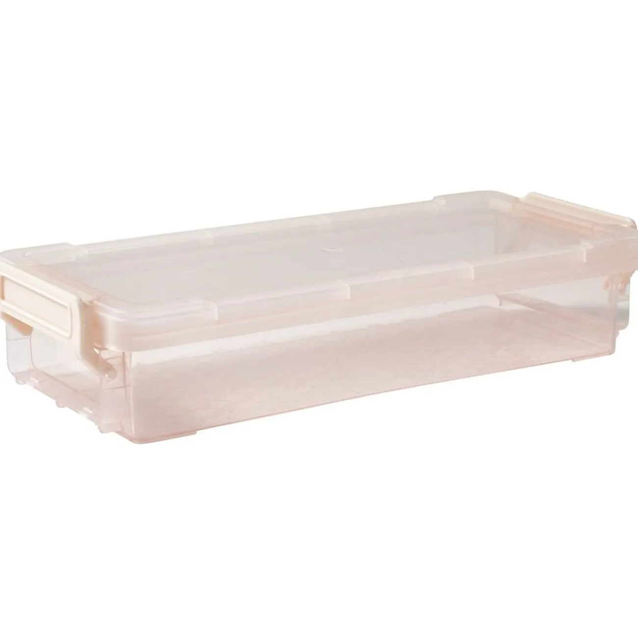 Gifi Rangement|Boîte de rangement avec fermeture à clip rose 4 L