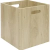 Gifi Entretien Du Linge|Boîte de rangement casier cube en bois 31x29xH31cm