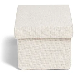 Gifi Rangement|Boîte de rangement coton gris ou beige 24,5xH10x13cm