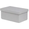 Gifi Rangement|Boîte de rangement coton imprimé fleuri 27,5xH12,5x17,5cm