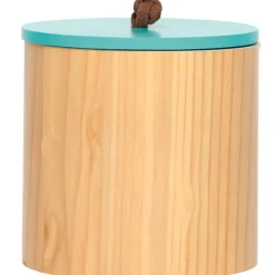 Gifi Rangement|Boîte de rangement déco bois bleue Muranu nomad