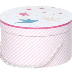 Gifi Rangement|Boîte de rangement déco ronde Jidoo 2.0 moustache