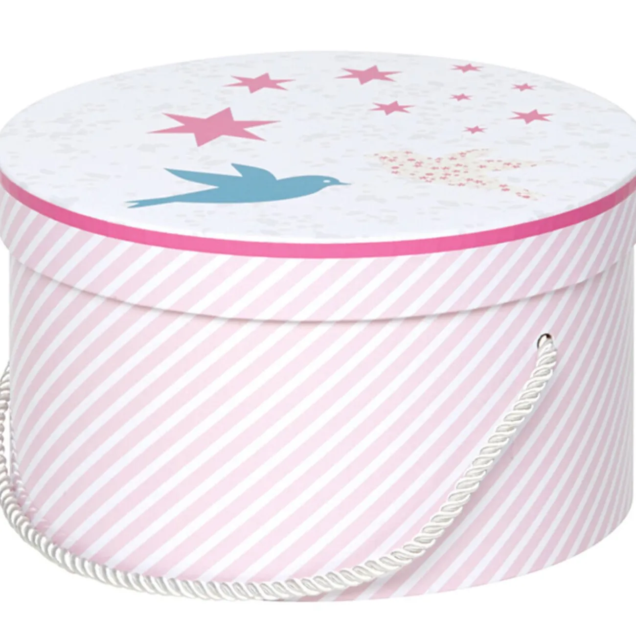 Gifi Rangement|Boîte de rangement déco ronde Jidoo 2.0 moustache