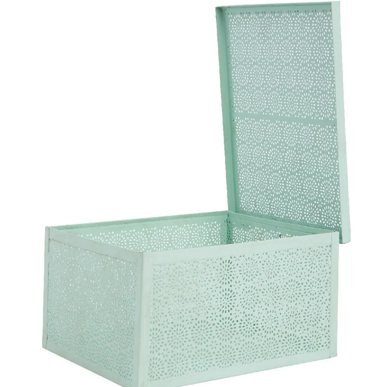 Gifi Rangement|Boîte de rangement déco verte d eau