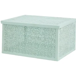 Gifi Rangement|Boîte de rangement déco verte d eau