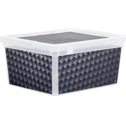 Gifi Rangement|Boîte de rangement design carbone 2 L