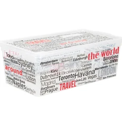 Gifi Rangement|Boîte de rangement design noms de villes 6 L