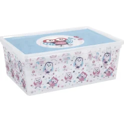 Gifi Rangement|Boîte de rangement design hibou 10 L
