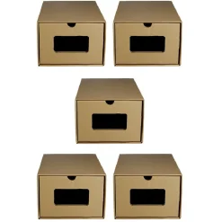 Gifi Rangement|Boîte de rangement en carton x5