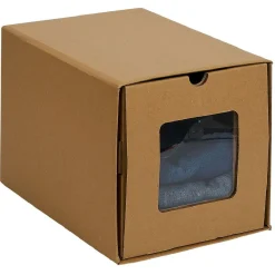 Gifi Rangement|Boîte de rangement en carton avec fenêtre transparente 23xH24x34cm