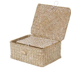 Gifi Rangement|Boîte de rangement en jonc de mer x2