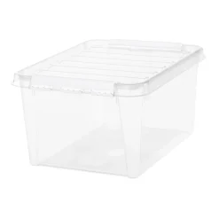 Gifi Rangement|Boîte de rangement en plastique transparent 32L