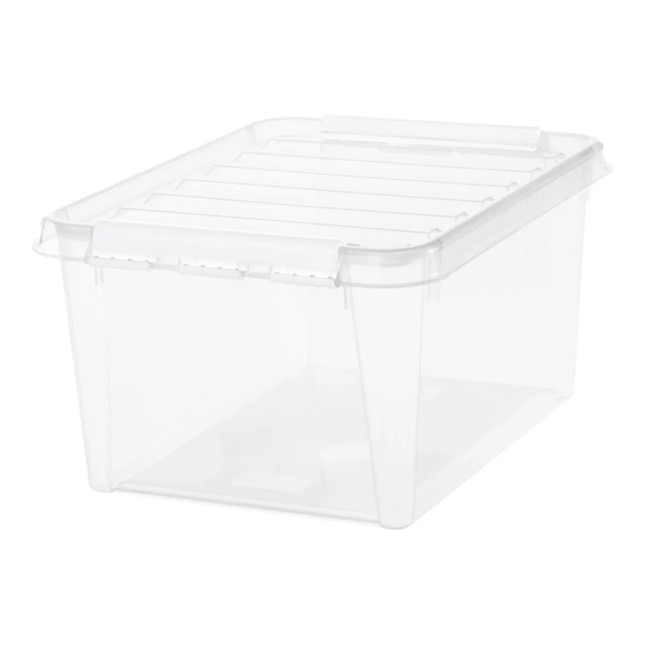 Gifi Rangement|Boîte de rangement en plastique transparent 32L