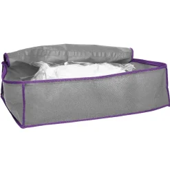Gifi Rangement|Boîte de rangement et housse sous vide gris violet