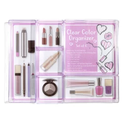 Gifi Beauté^Boîte de rangement maquillage 6 compartiments interchangeables 30x22,5cm