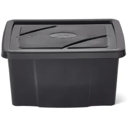 Gifi Rangement|Boîte de rangement noire 30 L x 5