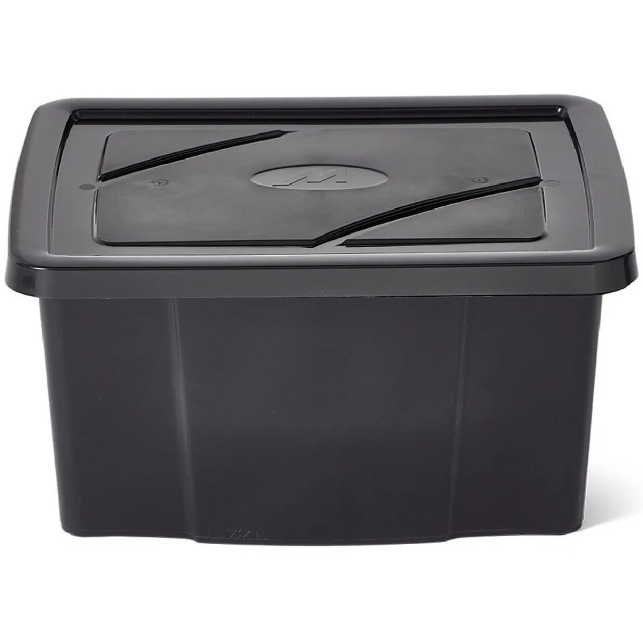 Gifi Rangement|Boîte de rangement noire 30 L x 5