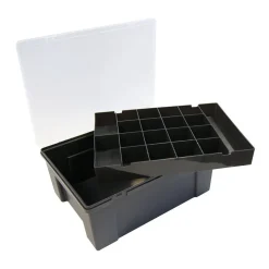 Gifi Rangement|Boîte de rangement organisateur 19 compartiments noir