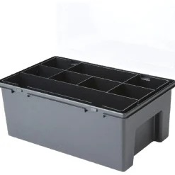 Gifi Rangement|Boîte de rangement organisateur 8 compartiments noir