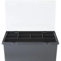 Gifi Rangement|Boîte de rangement organisateur 8 compartiments noir