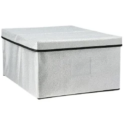 Gifi Entretien Du Linge|Boîte de rangement pailletée avec couvercle 3 couleurs