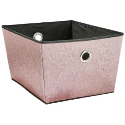 Gifi Entretien Du Linge|Boîte de rangement pailletée 3 couleurs